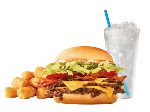 Bacon Deluxe Triple SONIC Smasher Combo