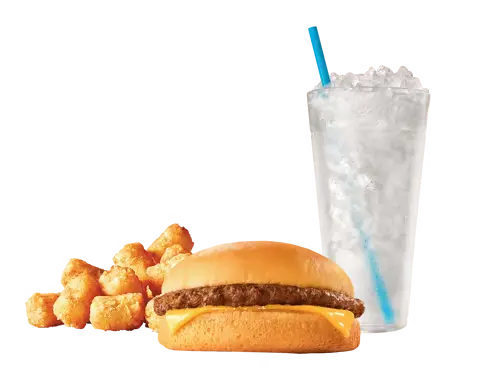 SONIC Plain Cheeseburger Combo