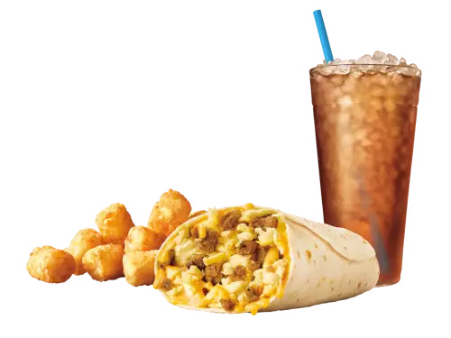 Sonic Sausage Breakfast Burrito Combo