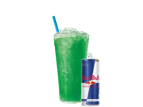 Sonic Twisted Lime Recharger with Red Bull
